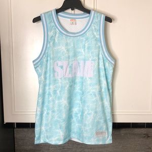 Mens Baby Blue Basketball Slam Jersey #94 Size M